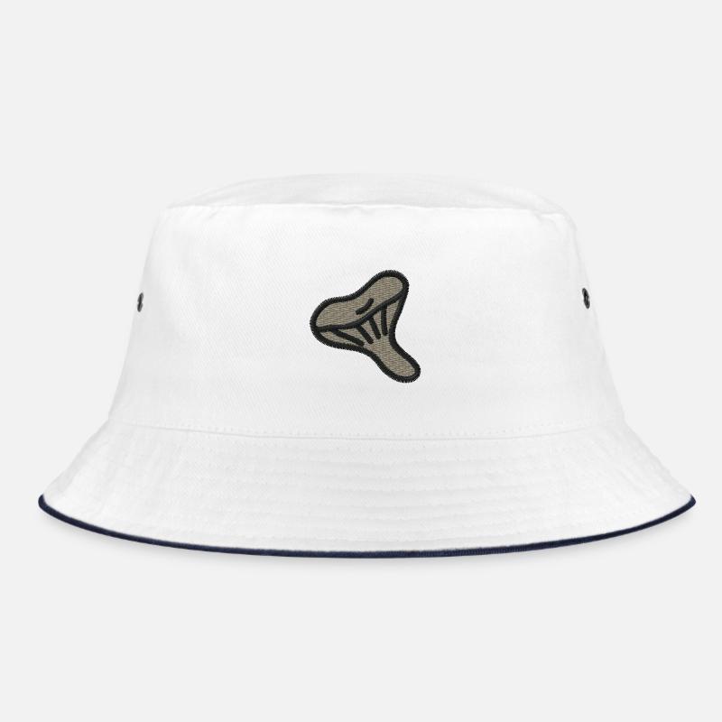 Austernpilz bestickt Bucket Hat