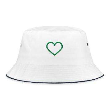 Vert coeur - Bob - blanc/marine - Devant