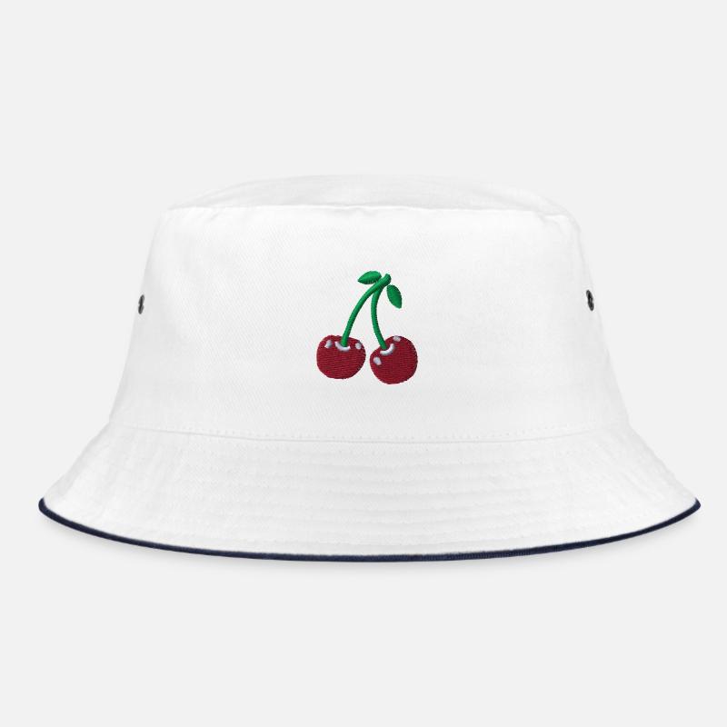 Kirschen bestickt Bucket Hat