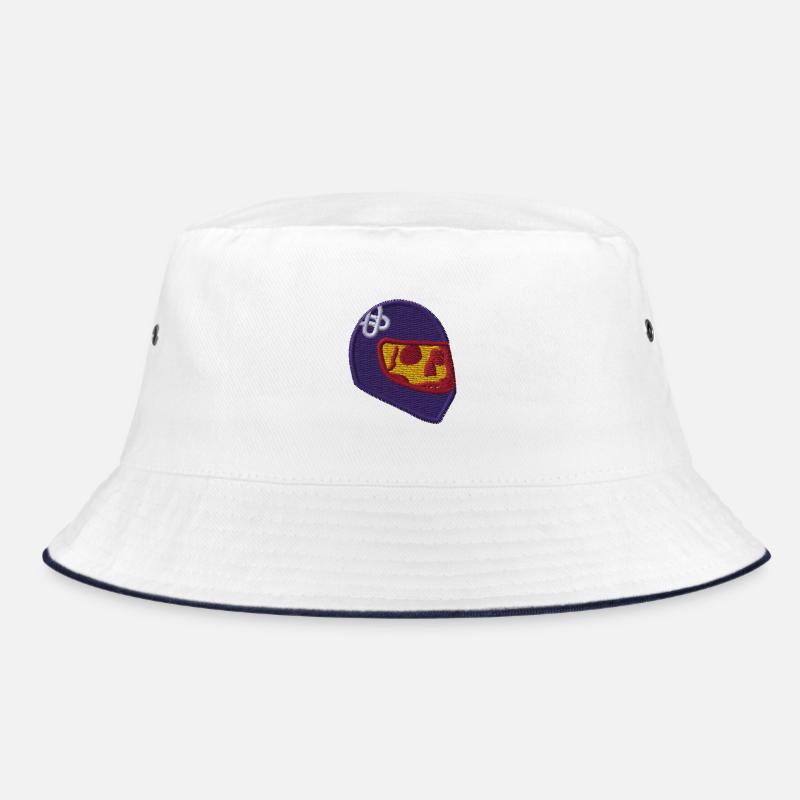 Crâne avec casque - Bob - blanc/marine