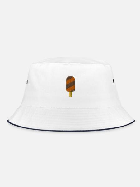 Icecream - Bucket Hat - Weiß/Navy - Vorne