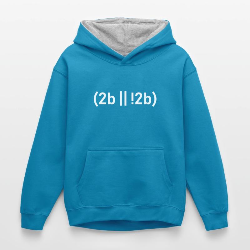 Programmeur Computer Nerd Internet Cadeau HTML Sweat à capuche contrasté Enfant