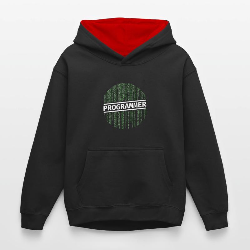 Kinder Kontrast-Hoodie