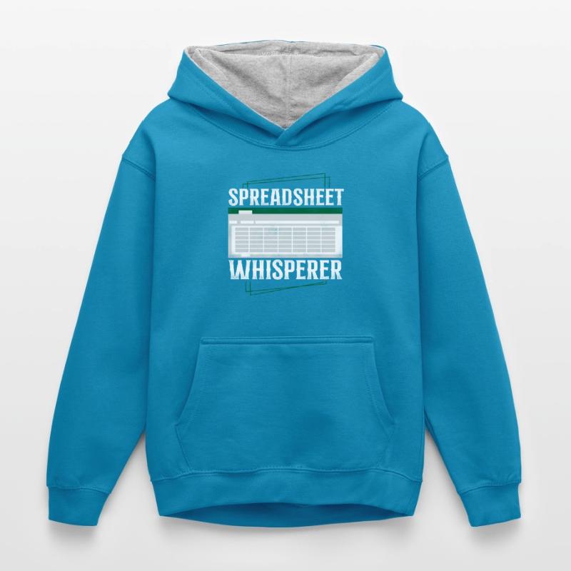 Comptable Comptable Comptable Comptabilité Sweat à capuche contrasté Enfant