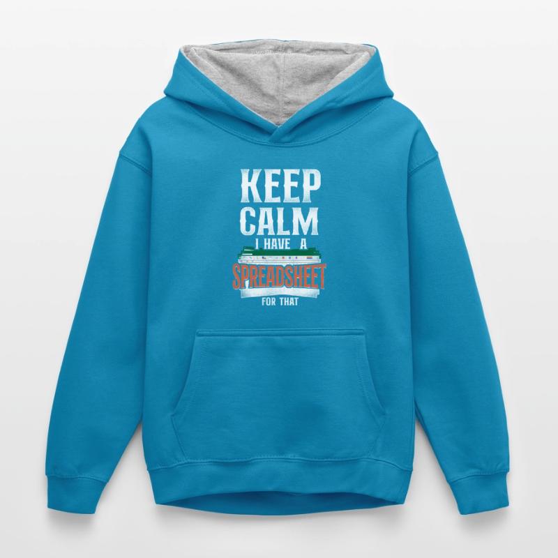 Comptable Comptable Comptable Comptabilité Sweat à capuche contrasté Enfant