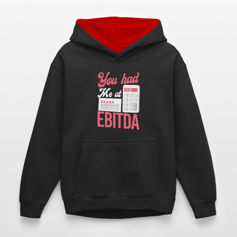 Comptable Comptable Comptable Comptabilité Sweat à capuche contrasté Enfant