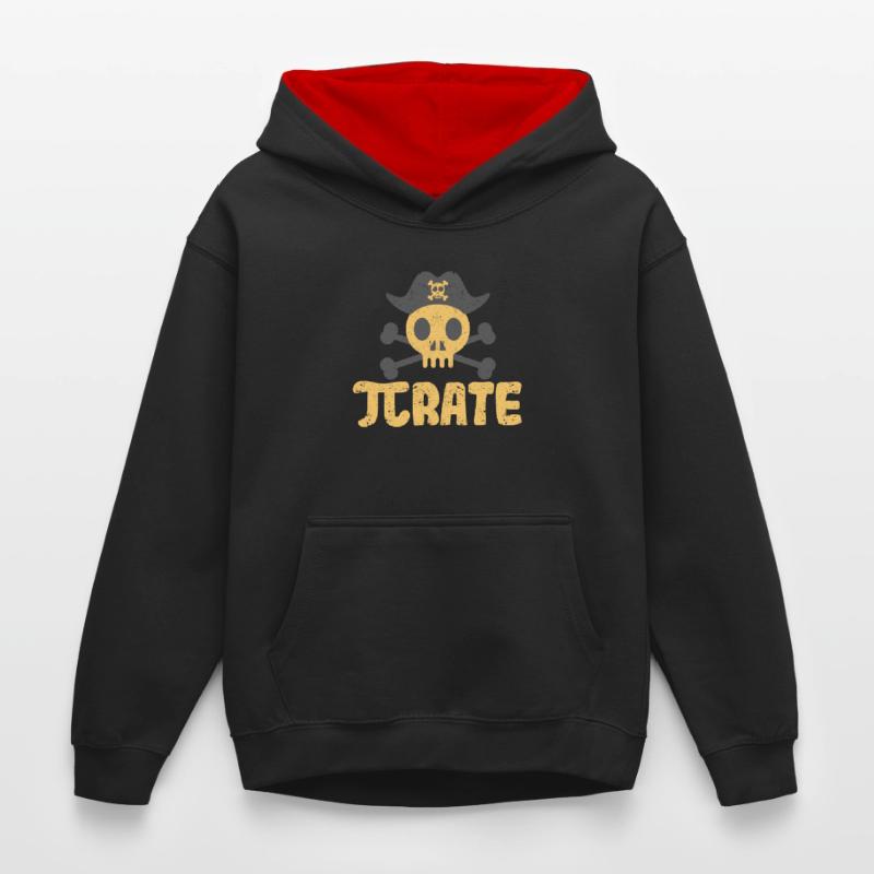 Du bist Mathematiker, Student oder Nerd und liebst Kinder Kontrast-Hoodie