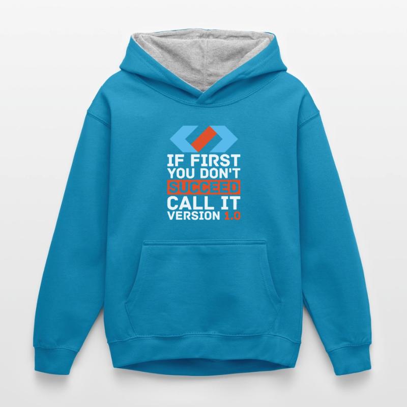 Programmierung - Informatik Programmierer Software Kinder Kontrast-Hoodie
