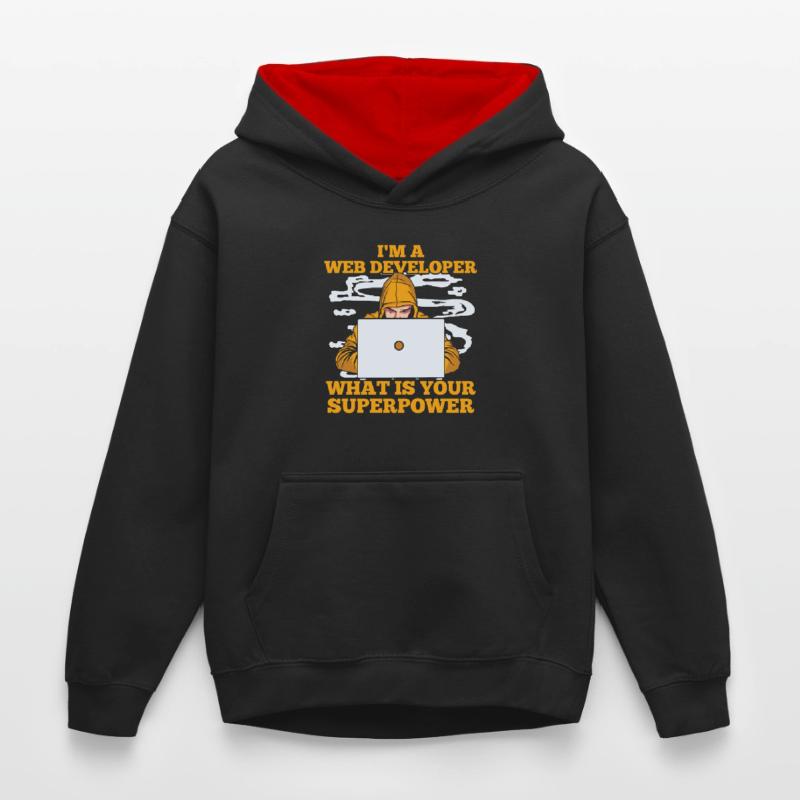 Web Developer Web Developer Zool Kids’ Contrast Hoodie