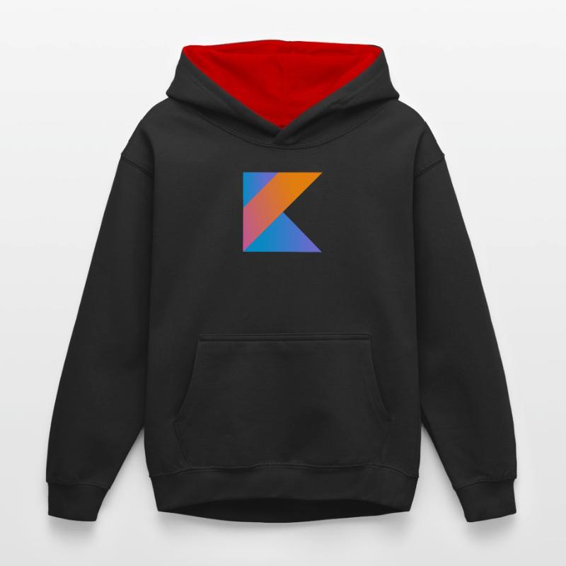 programmierer nerd computer source neu K sign pc c Kinder Kontrast-Hoodie