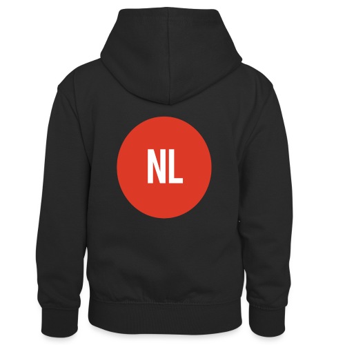NL logo - Teenager contrast-hoodie/kinderen contrast-hoodie