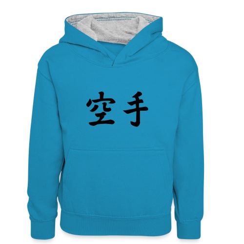 karate - Teenager contrast-hoodie/kinderen contrast-hoodie