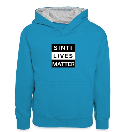 Sinti Lives Matter - Kinder Kontrast-Hoodie