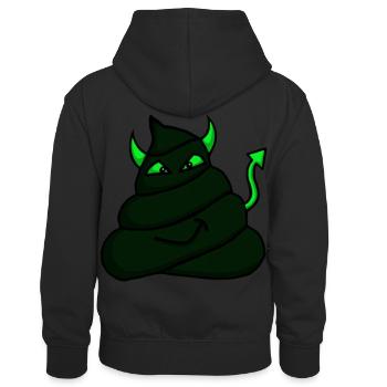 Diable-Tas-Vert - Sweat à capuche contrasté Enfant - noir/or - Dos