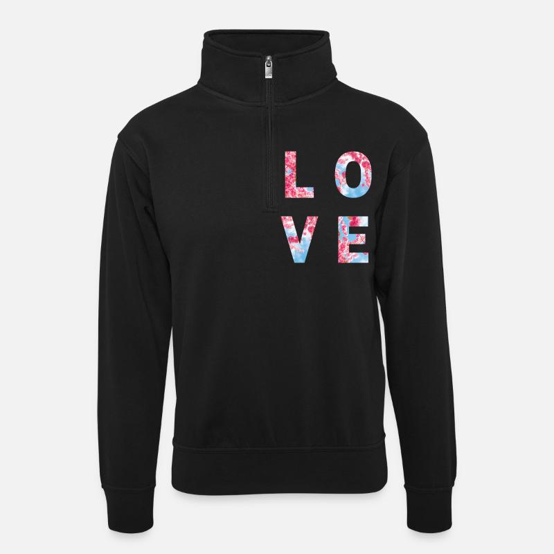 Sans titre 36 - Sweat col montant zippé unisexe - noir