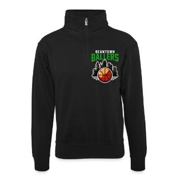 BEANTOWN BALLERS - BASKETBALL - Unisex sweater with zip collar - black - Front