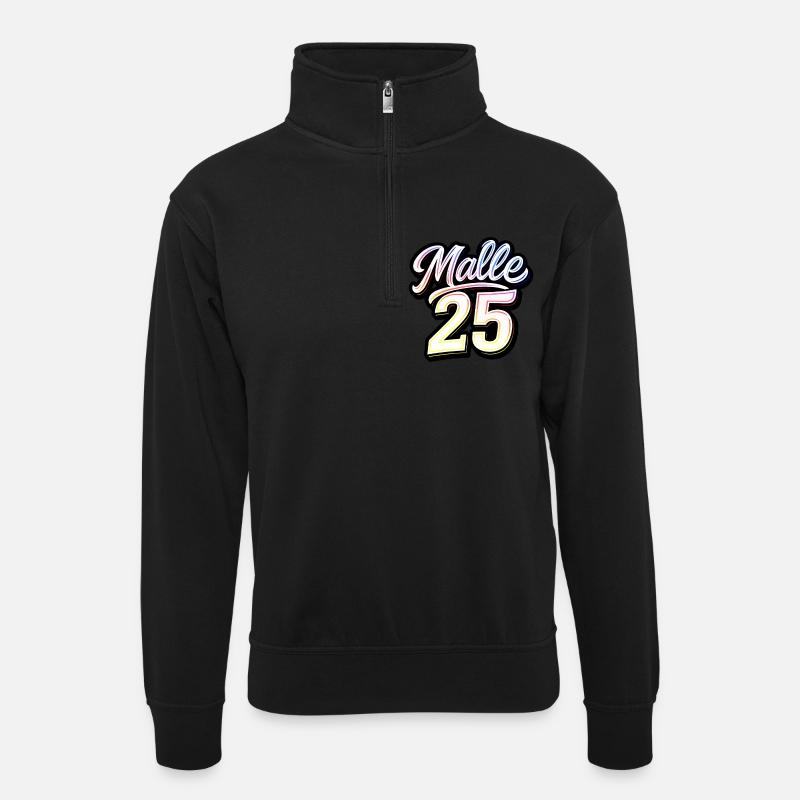 Malle 2025 Trikot - Unisex Pullover mit Zip-Kragen - Schwarz