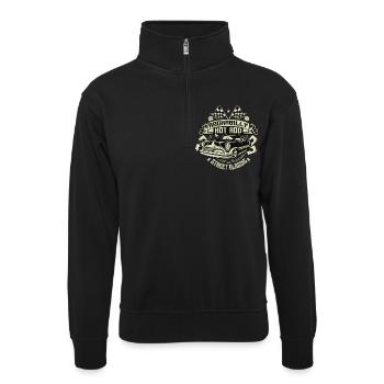 Rockabilly Hot Rod - Sweat col montant zippé unisexe - noir - Devant