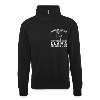 Soyez toujours vous-même - Sweat col montant zippé unisexe - noir - Devant