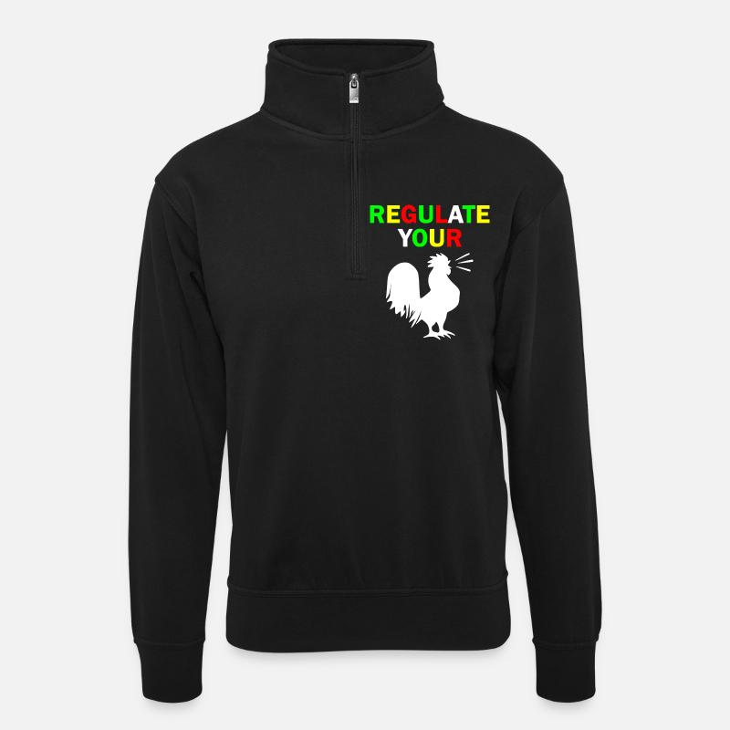regulate your chicken - Sweat col montant zippé unisexe - noir