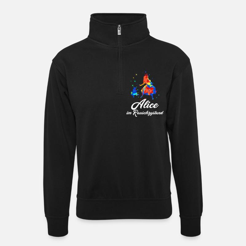 Alice au 9e âge - Sweat col montant zippé unisexe - noir
