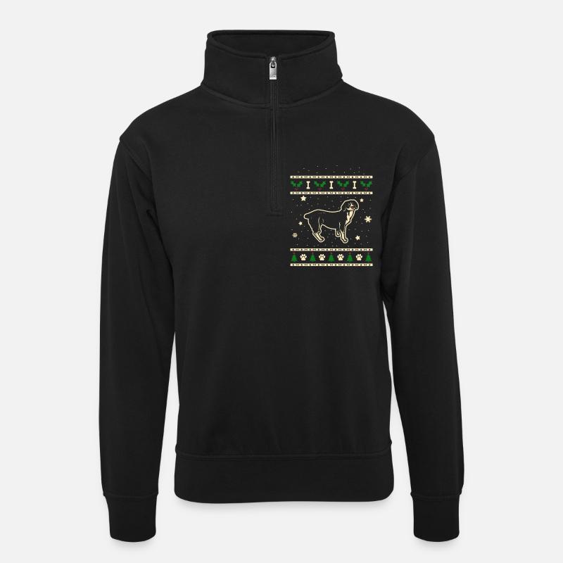 Entlebuch Cadeau de Noël - Sweat col montant zippé unisexe - noir