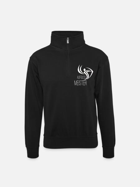 Sauna infusion master - Unisex sweater with zip collar - black