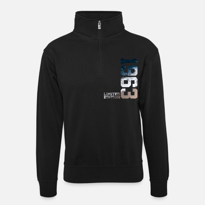 63E ANNIVERSAIRE ÉDITION LIMITÉE 1963 - Sweat col montant zippé unisexe - noir