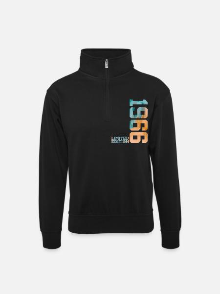 60E ANNIVERSAIRE ÉDITION LIMITÉE 1966 - Sweat col montant zippé unisexe - noir