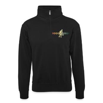 Basketball DNS DNA Streetball | - Unisex Pullover mit Zip-Kragen - Schwarz - Vorne