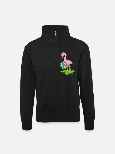 Natation Flamingo Water-polo Été - Sweat col montant zippé unisexe - noir