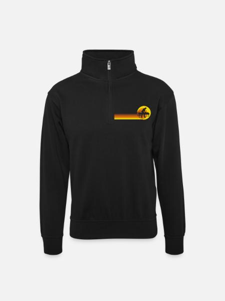 Physiotherapy Chiropractor Physio-masseur - Unisex sweater with zip collar - black