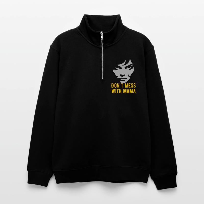 Conception audacieuse de déclaration de maternité Sweat col montant zippé unisexe