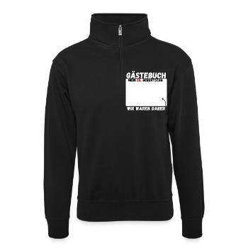 Guest Album 50th Birthday Shirt - Unisex sweater with zip collar - black - Front