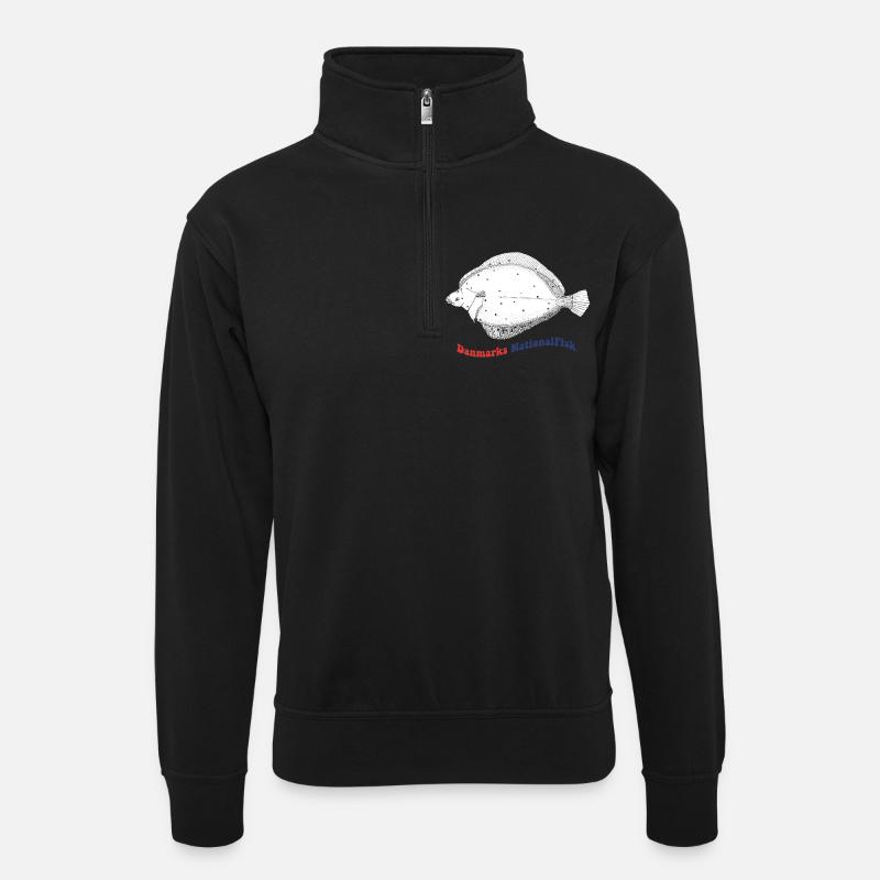 L’épagnette nationale de betteraves du Danemark - Sweat col montant zippé unisexe - noir