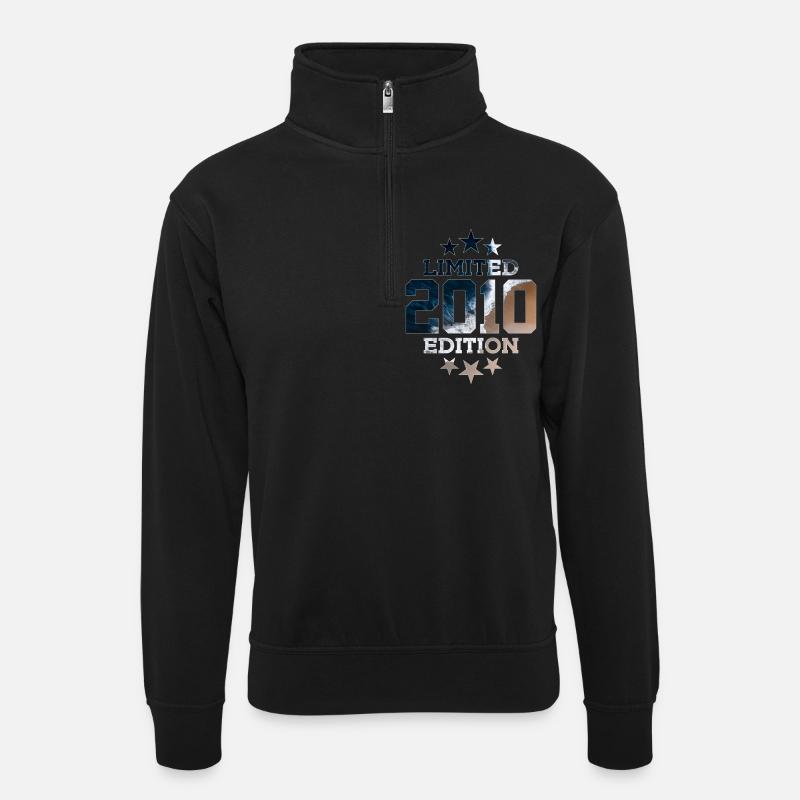 ÉDITION LIMITÉE 2010 16E ANNIVERSAIRE - Sweat col montant zippé unisexe - noir