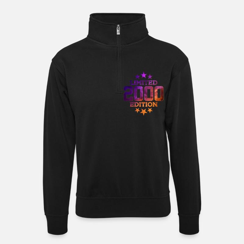 ÉDITION LIMITÉE 2000 25E ANNIVERSAIRE - Sweat col montant zippé unisexe - noir