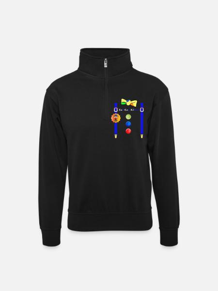 KuKaKö - Karnevalsfest Fastelavndag Mandag Köthen - Unisex-sweatshirt med zipkrave - sort