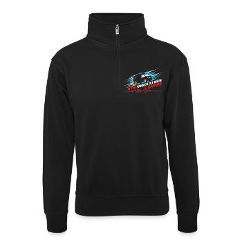 RTW Ambulanz Rettungswagen Rettungsdienst Sanität - Unisex Pullover mit Zip-Kragen - Schwarz - Vorne