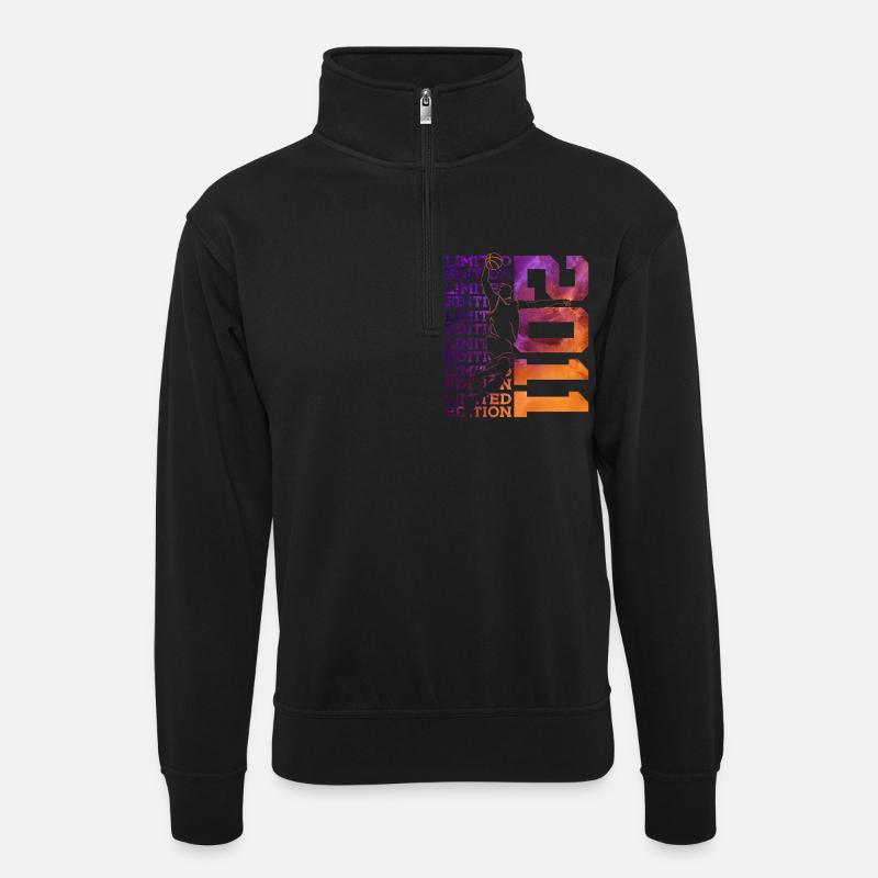 ÉDITION LIMITÉE 2011 BASKETBALL 15E ANNIVERSAIRE - Sweat col montant zippé unisexe - noir