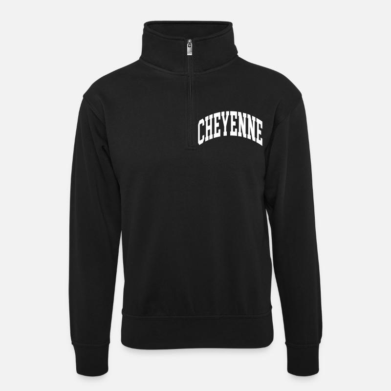 Cheyenne - Sweat col montant zippé unisexe - noir