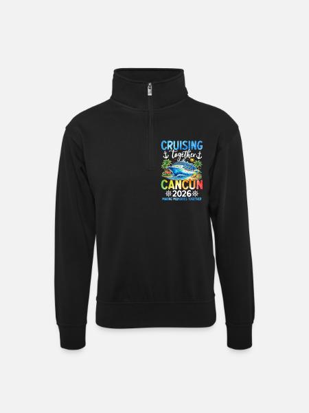 Cruising Together Cancun 2026 - Unisex sweater with zip collar - black