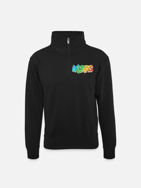 Nicklas - Sweat col montant zippé unisexe - noir