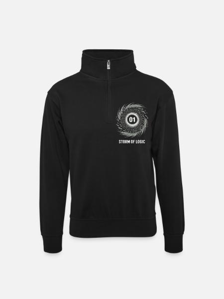 Programmers – Coding Developers & Computer Scientists - Unisex sweater with zip collar - black