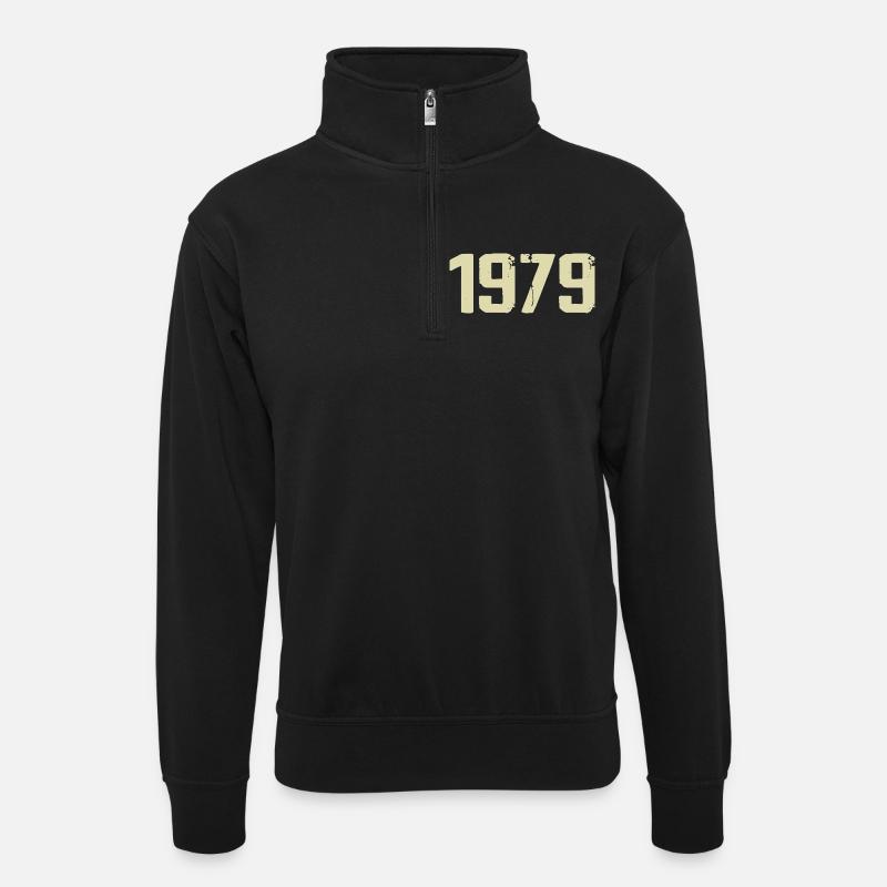 Jubilé 1979 - Sweat col montant zippé unisexe - noir