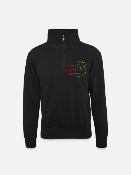 Pflegedienstleitung - Unisex Pullover mit Zip-Kragen - Schwarz