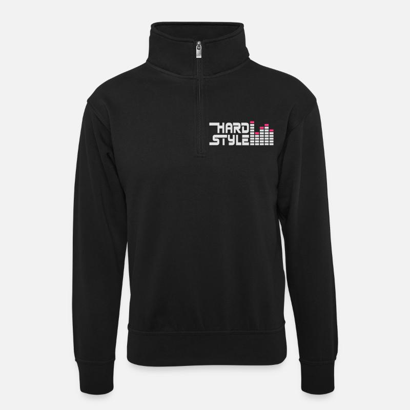 hard style hardstyle equalizer FR - Sweat col montant zippé unisexe - noir