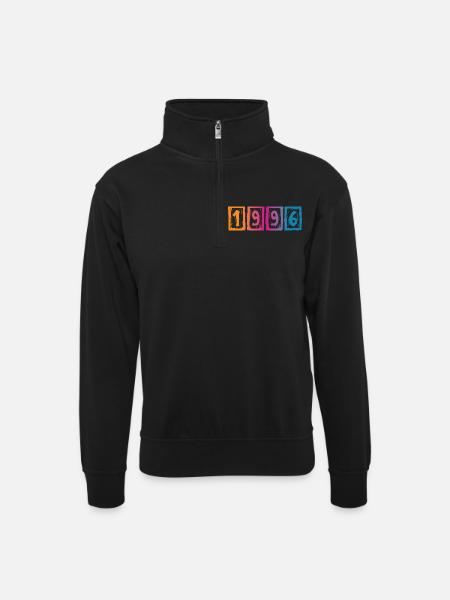 30e anniversaire 1996 - Sweat col montant zippé unisexe - noir