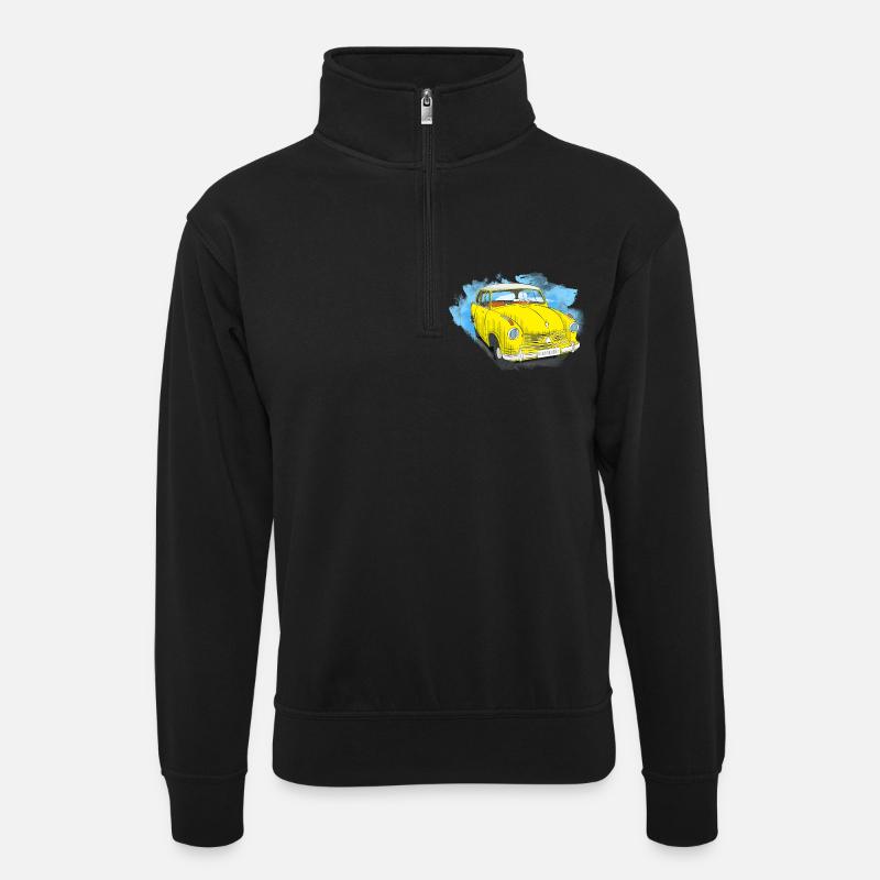 Lloyd LP 600 - Unisex Pullover mit Zip-Kragen - Schwarz