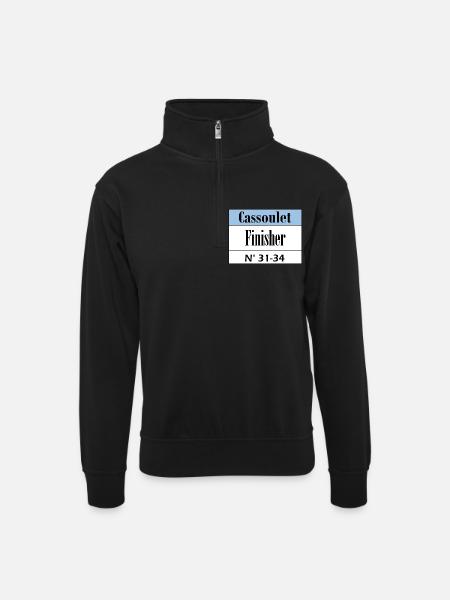 Cassoulet Finisher Languedoc - Unisex sweater with zip collar - black